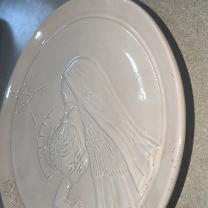 vintage frankoma plate from 1984 faith hope and love