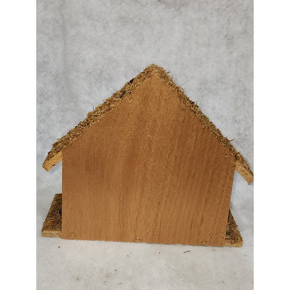 Vintage Celluloid Nativity in Wood Manger Holiday Trim Hong Kong