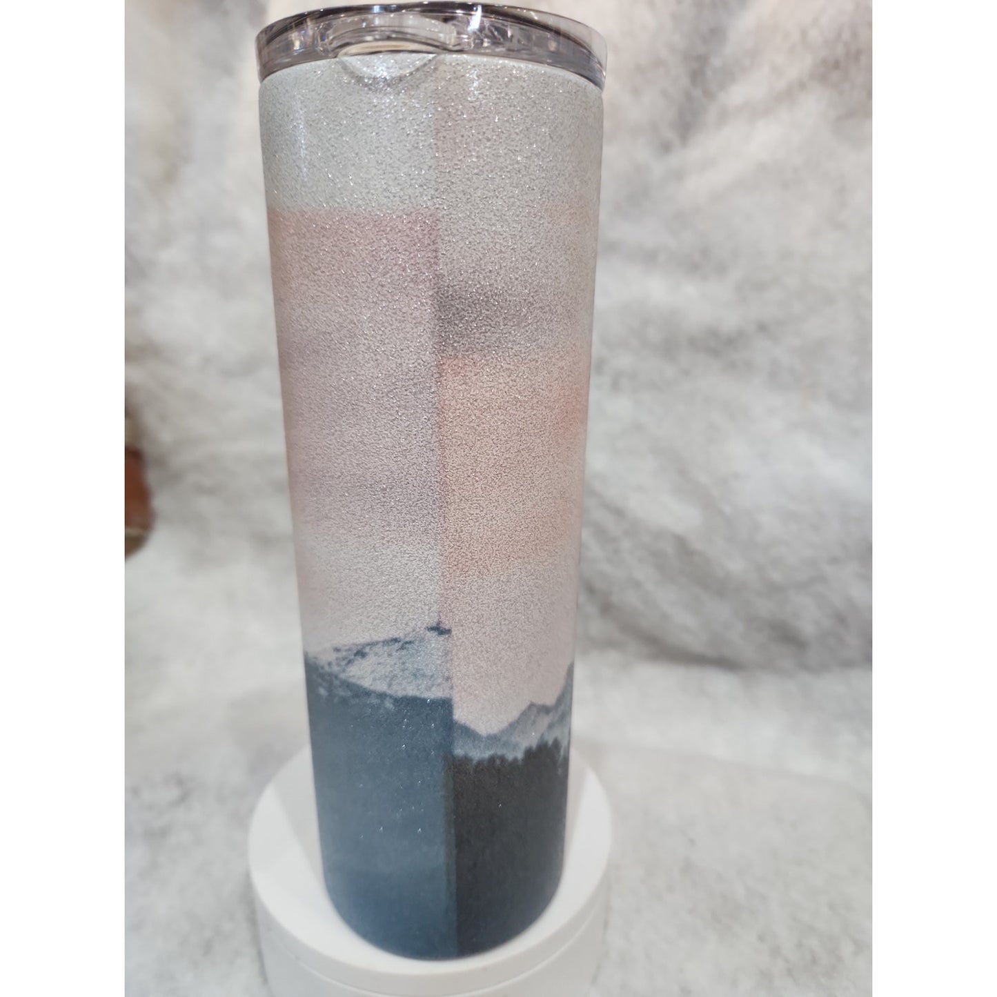 20 oz Stainless Steel Glitter Tumbler Life is Meant For Good Friends & Great Adventure