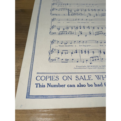 Vintage 1924 Sheet Music, "Oh, Baby - Don't Say No - Say Maybe" Irving Berlin
