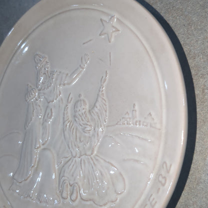 vintage Frankoma plate 1982 The wise men rejoice