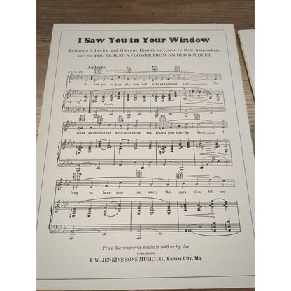 As Long As I Have You Vintage Sheet Music - 1926