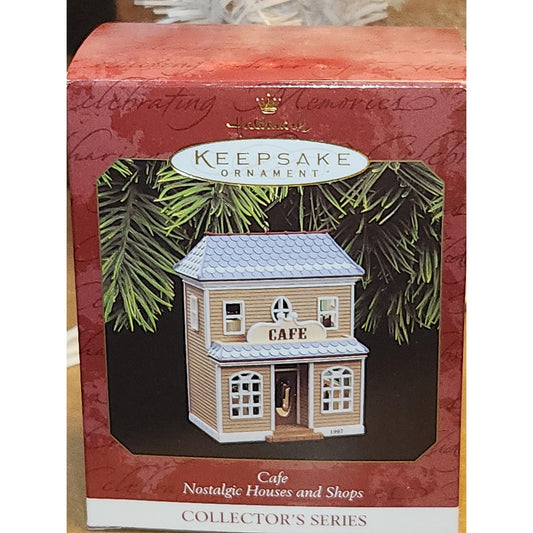 Vintage Hallmark Keepsake Ornament 1997 Cafe #14 Nostalgic Houses and Shops Series hh1997