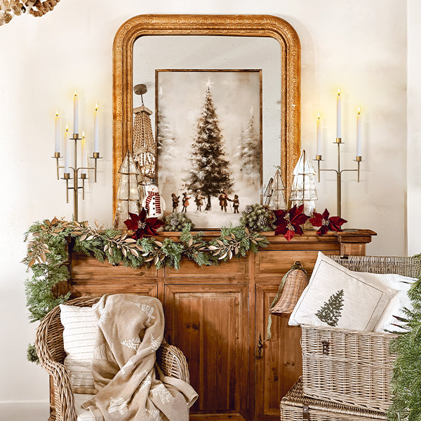 Freestanding Antique Iron Candelabra, Set of Two  NOT AVAILABLE AT MINDEN LOCATION