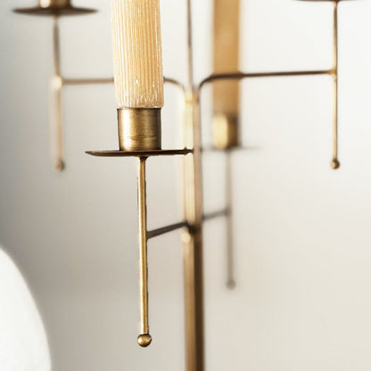 Freestanding Antique Iron Candelabra, Set of Two  NOT AVAILABLE AT MINDEN LOCATION