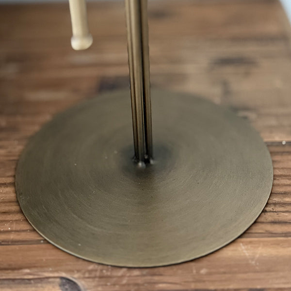 Freestanding Antique Iron Candelabra, Set of Two  NOT AVAILABLE AT MINDEN LOCATION