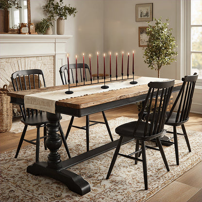 Matte Black 11-Taper Candle Holder  NOT AVAILABLE AT MINDEN LOCATION