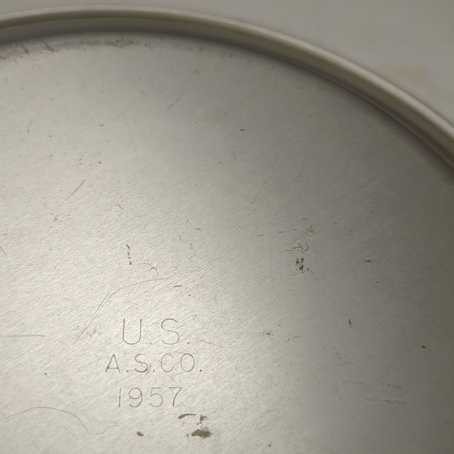 Vintage plate from officer's mess kit Alu121