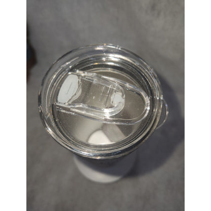20 oz Stainless Steel Glitter Tumbler Cow I Fine Everything's Fine