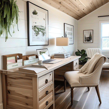 Green & White Desktop Organizer, Choose Your Style   NOT AVAILABLE AT MINDEN LOCATION