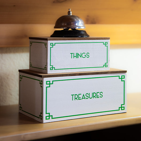 Green & White Desktop Organizer, Choose Your Style   NOT AVAILABLE AT MINDEN LOCATION