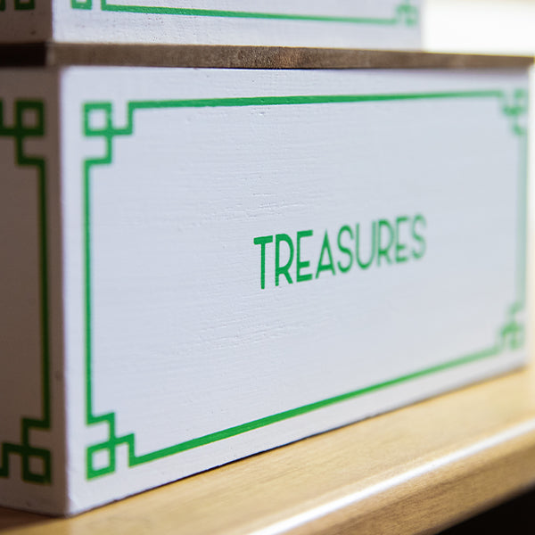 Green & White Desktop Organizer, Choose Your Style   NOT AVAILABLE AT MINDEN LOCATION