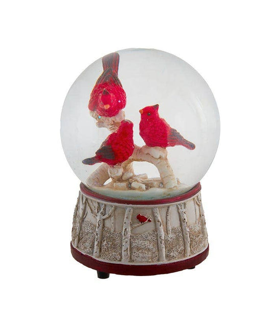 100MM MUSICAL CARDINALS WATERGLOBE