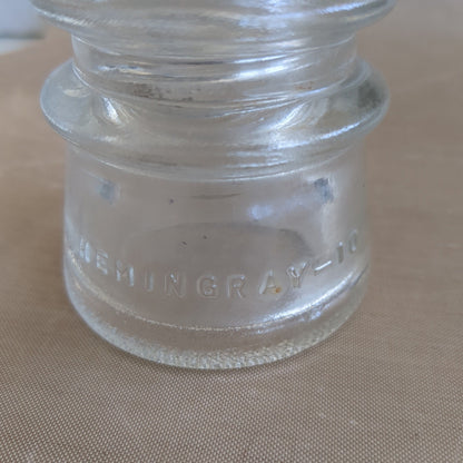 Vintage Hemingray 10 Glass Insulator 40-42 Made in U.S.A. H6-10