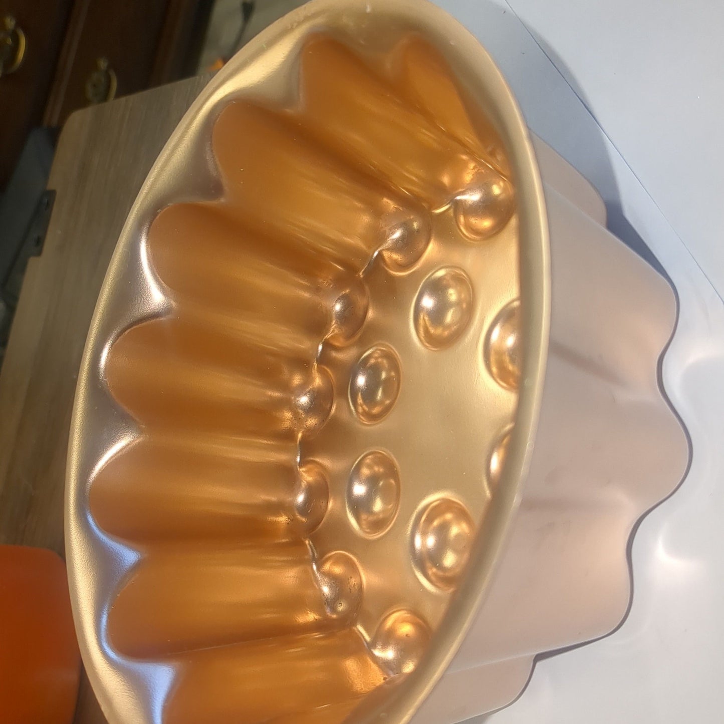 Vintage round fluted bubble cake pan kit