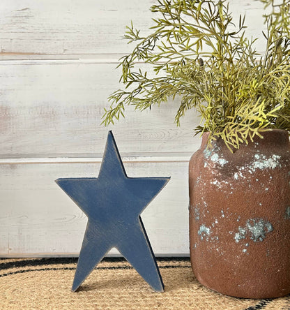 Primitive Wood Prim Stars: Unfinished / Large