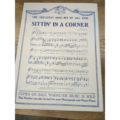 Vintage 1924 Sheet Music, "Oh, Baby - Don't Say No - Say Maybe" Irving Berlin