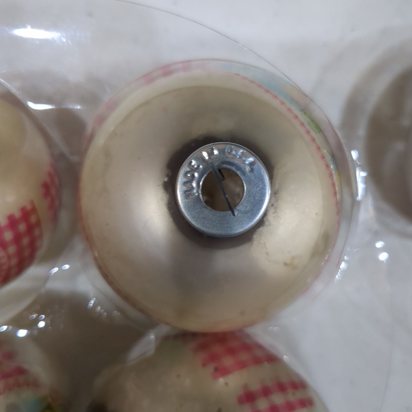 vintage copy poly pal glass Christmas ornaments