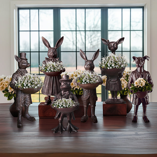 Charming Frog Bronze Bowl | Dapper Critters Collection  NOT AVAILABLE AT MINDEN LOCATION