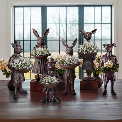 Charming Frog Bronze Bowl | Dapper Critters Collection  NOT AVAILABLE AT MINDEN LOCATION