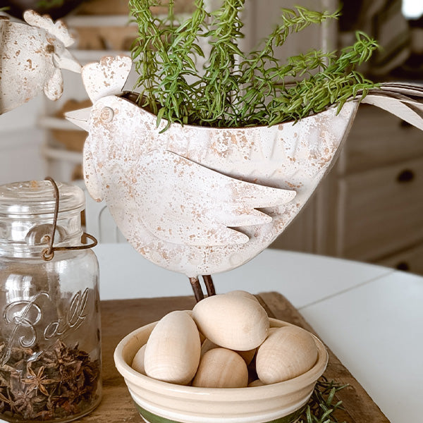 Indoor/Outdoor Distressed Hen Planter, Choose Your Style  NOT AVAILABLE AT MINDEN LOCATION