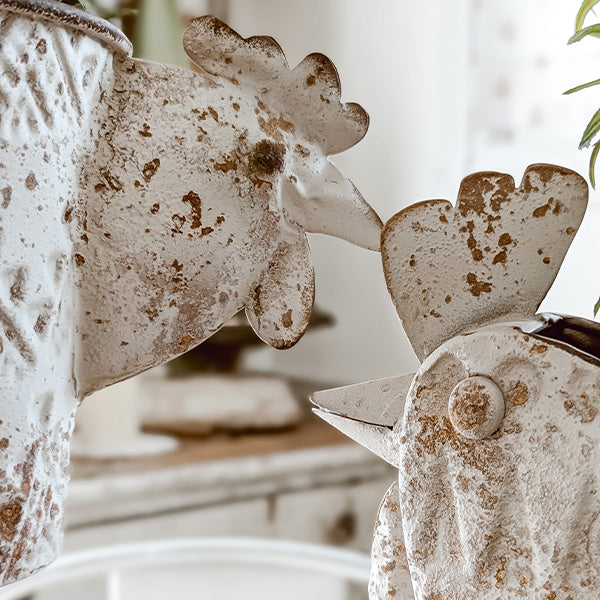 Indoor/Outdoor Distressed Hen Planter, Choose Your Style  NOT AVAILABLE AT MINDEN LOCATION