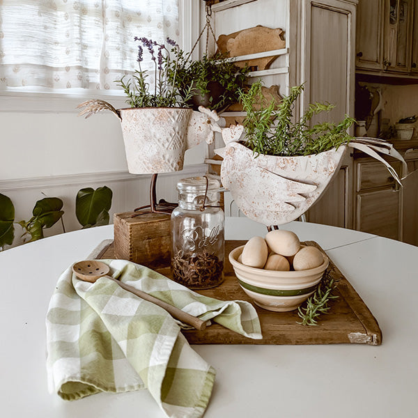 Indoor/Outdoor Distressed Hen Planter, Choose Your Style  NOT AVAILABLE AT MINDEN LOCATION