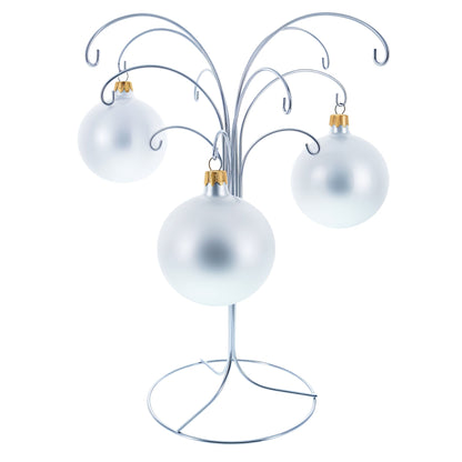 12-Arm Spiral Fountain Brass Silver Metal Ornament Stand Display 11.5 Inches (Taiwan)