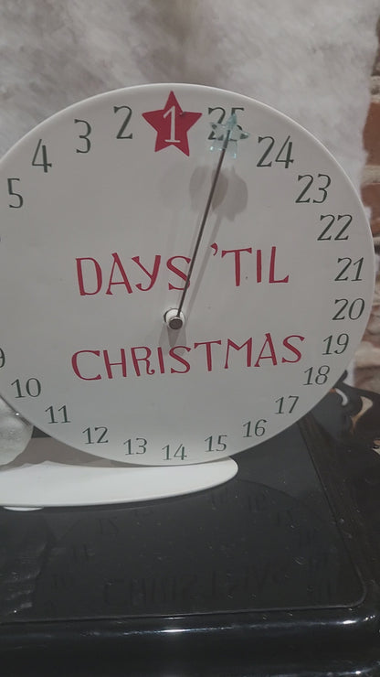Hallmark metal musical Christmas countdown calendar with box cd43