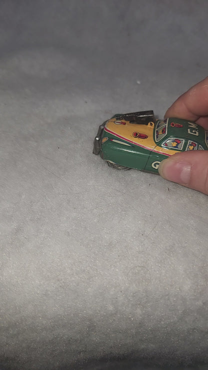 Vintage G-Men Gangster Tin Litho Toy Car Japan car6