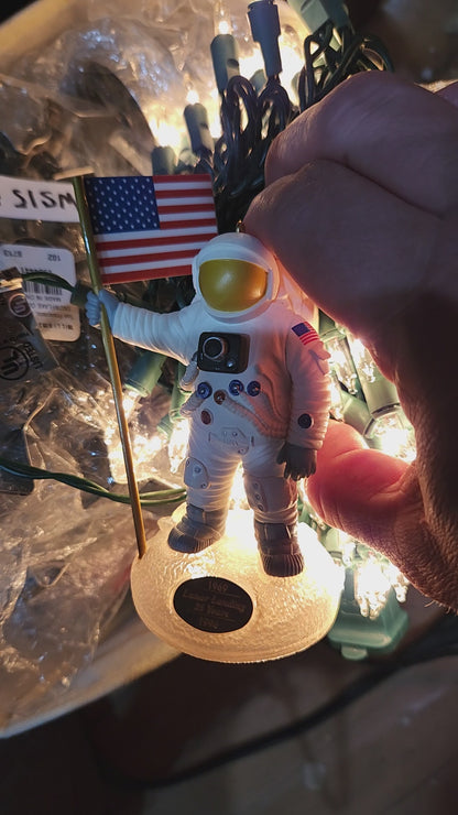 Vintage Hallmark Keepsake Ornament 1994 The Eagle has Landed Lunar Landing 25th Anniversay Light & Sound hls8