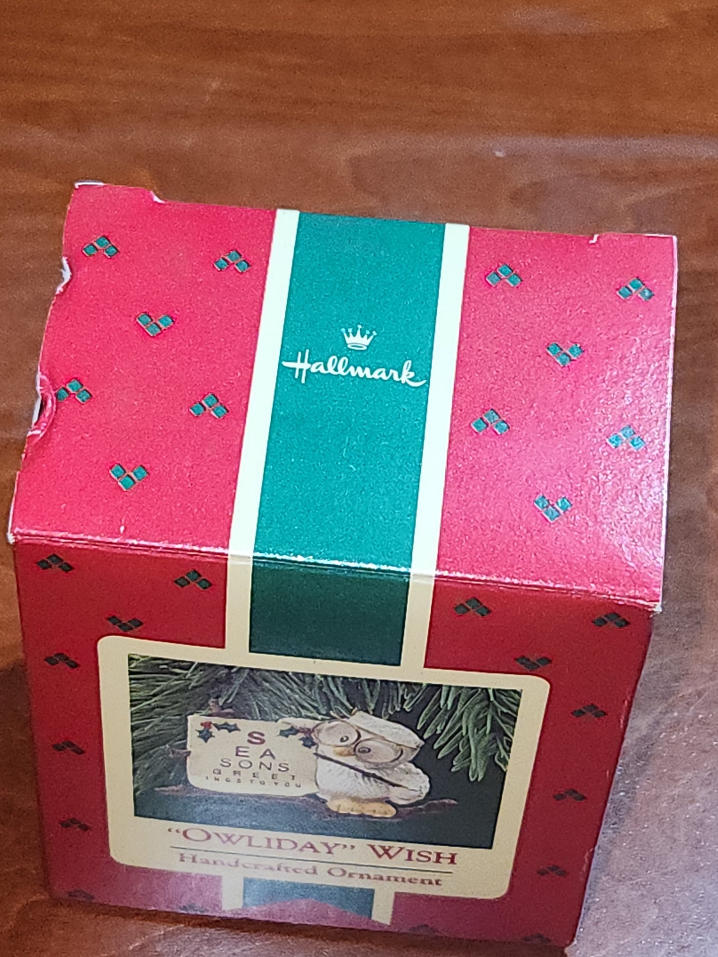 Vintage Hallmark Keepsake Ornament “Owliday” Wish Unopened 1987 miniature