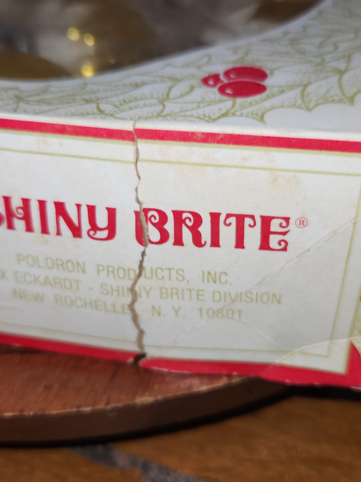 Vintage Shiny Brite 12 2 1/4" Glass Ornaments Gold Snow Capped With Mica bo191