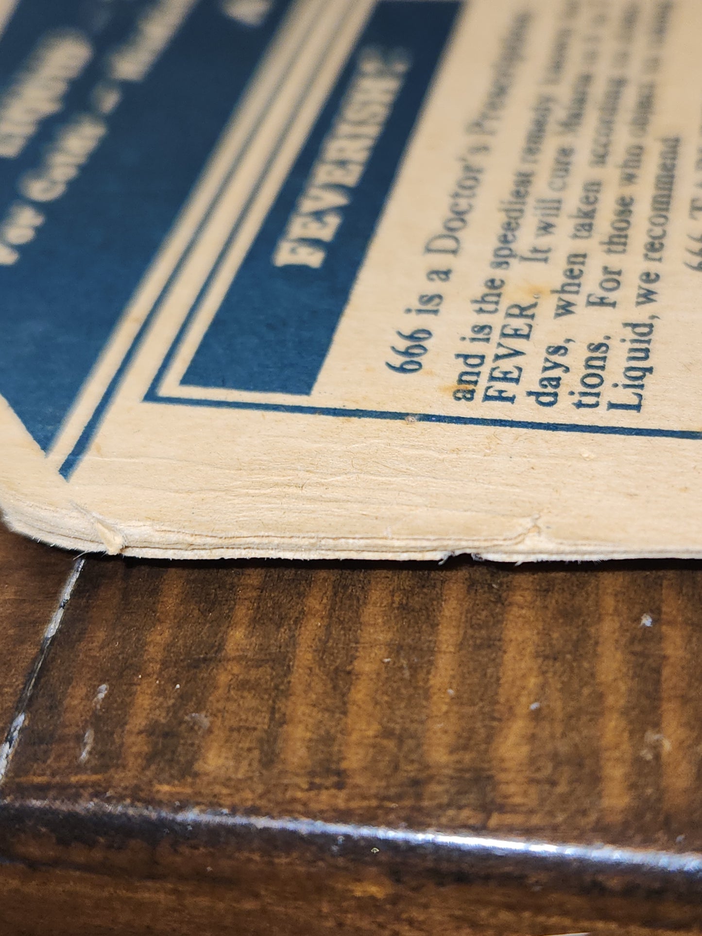 Vintage 666 Quartette Advertising Fan Medicine Liquid Salve Tablets Nose Drops Birds Baby AS IS af2