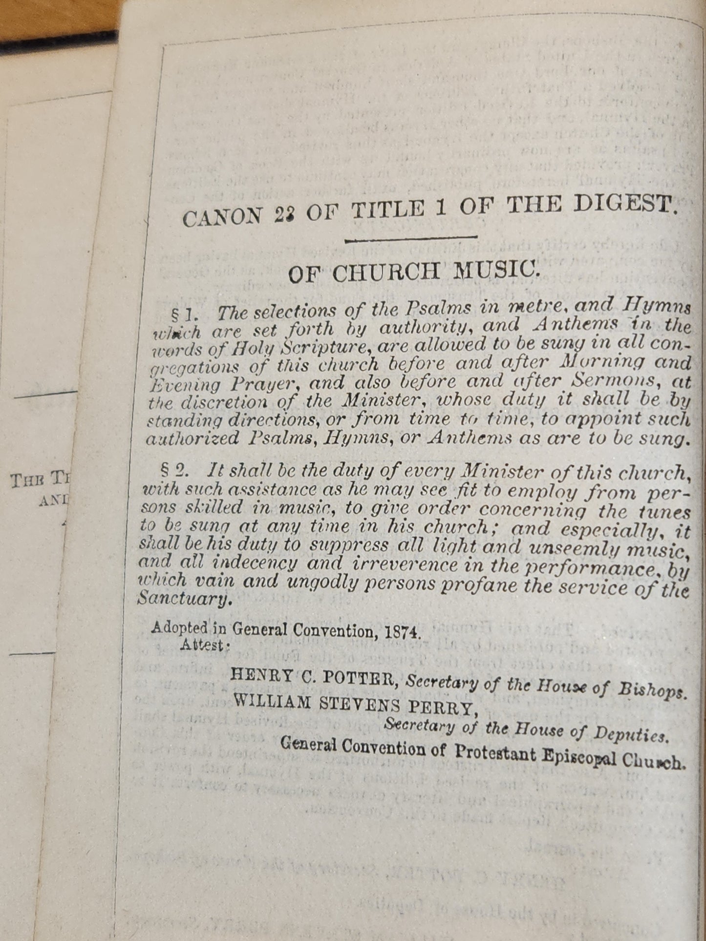 Antique Hymnal Protestant Episcopal Church E & JB YOUNG 1882 Inscribed 1884 ab1