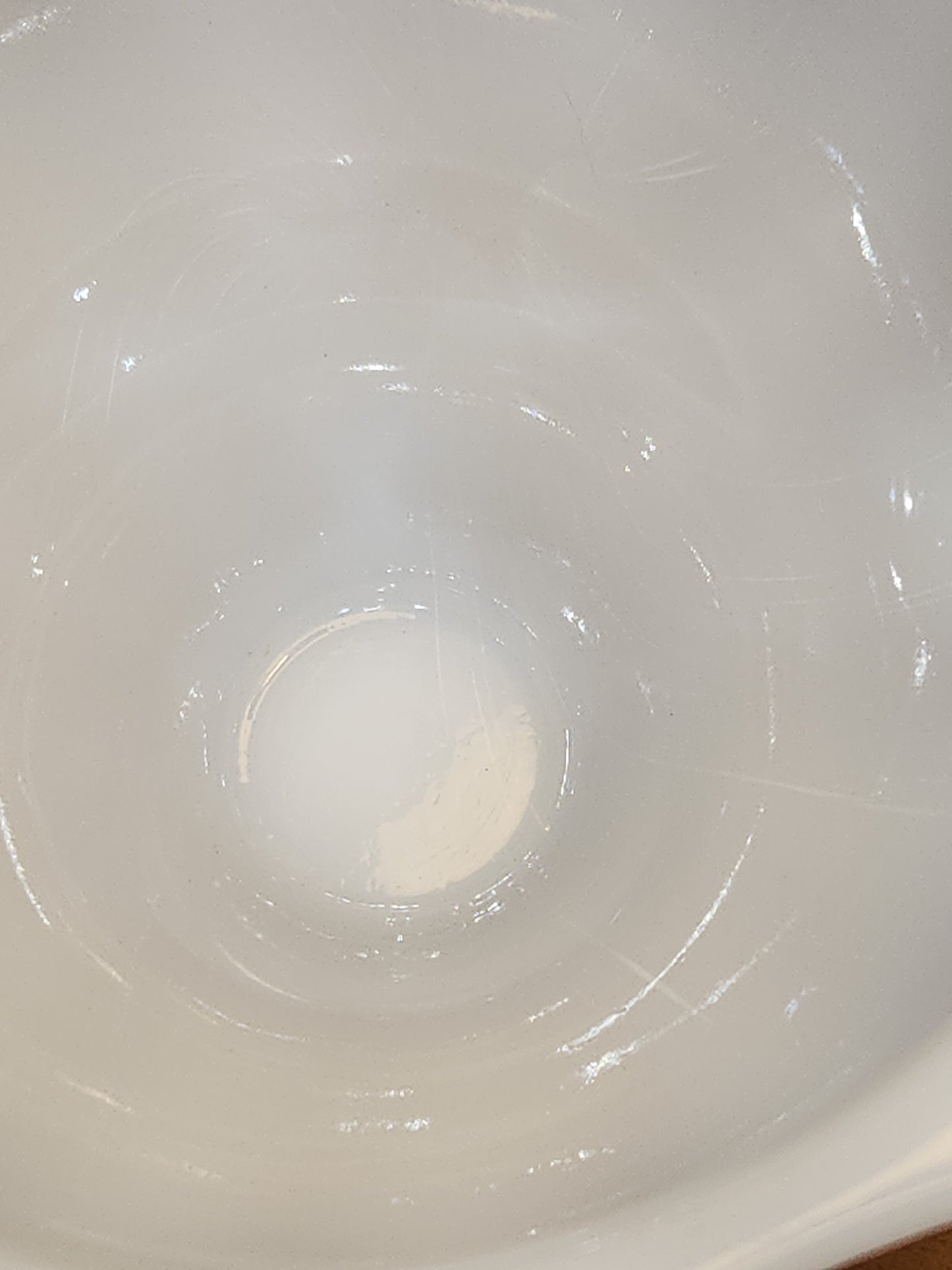 Vintage E.O. Brody Co. MJ-46 Milk Glass Fruit Compose Pestal Vase Candy Dish Trinket  Cleveland Ohio USA J-2537 mg8