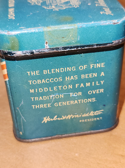 Vintage John Middleton Tobacco Tins Walnut, Regimental, Philadelphia, Bin 56 NO CONTENTS tt56