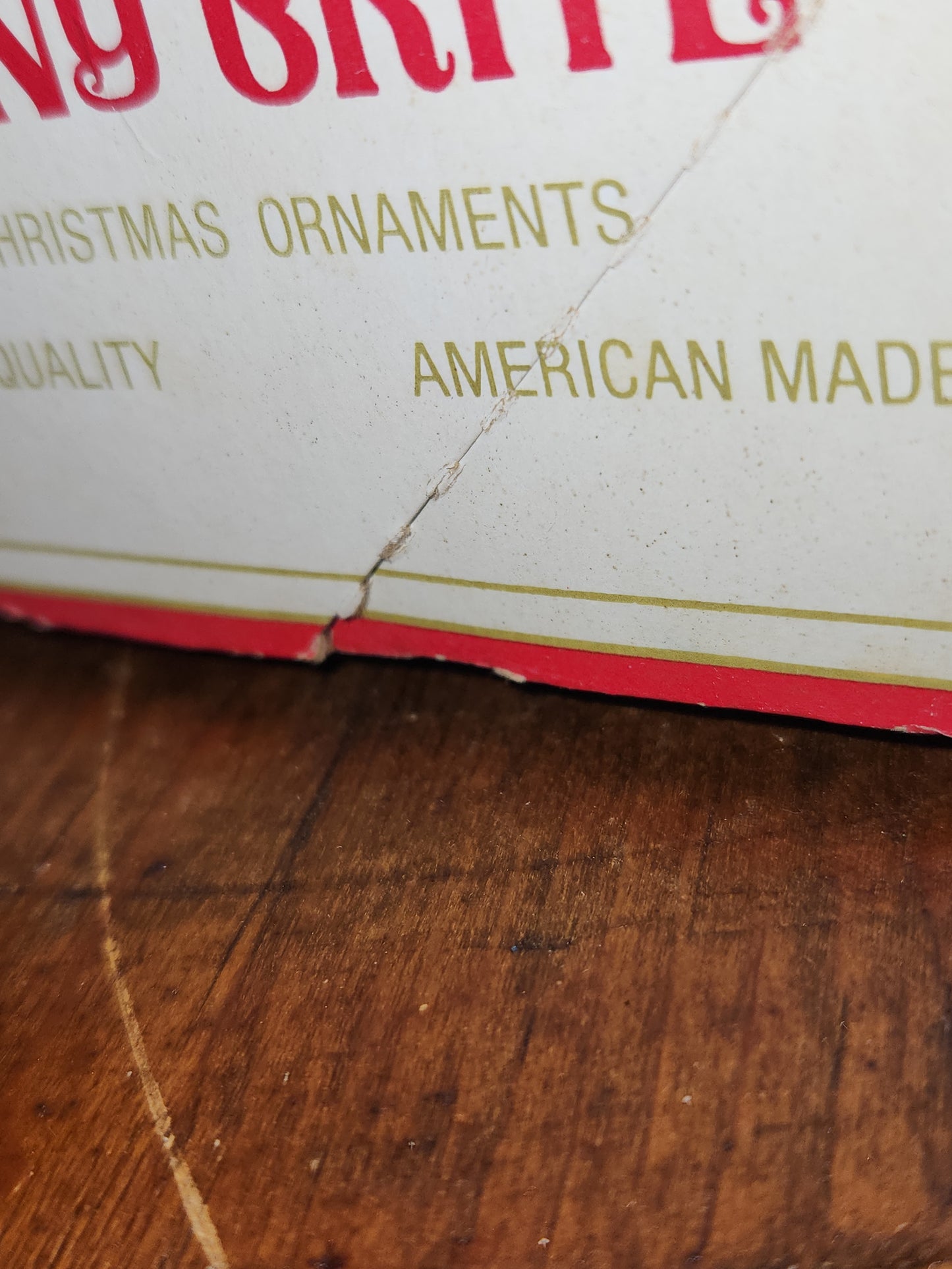 Vintage Shiny Brite 12 2 1/4" Glass Ornaments Gold Snow Capped With Mica bo191