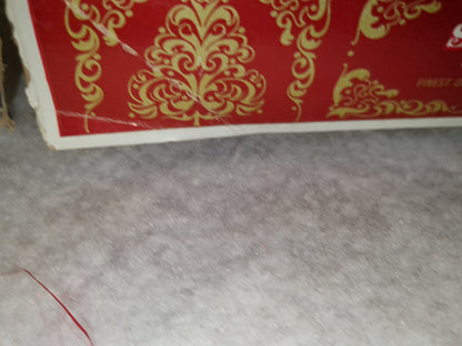 Box of Shiny Brite red ornament 1 1/2" box99