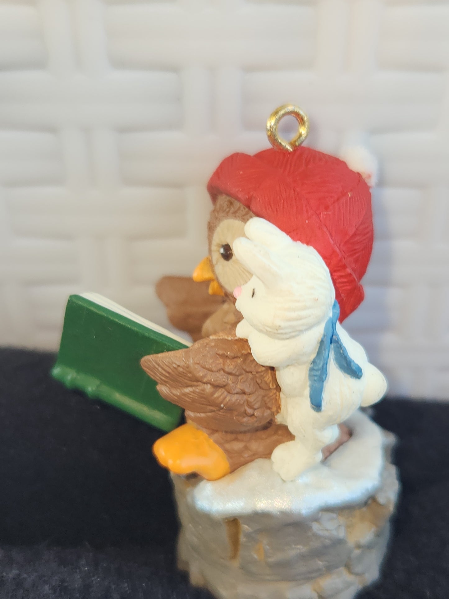 Vintage Hallmark Keepsake Ornament Owliver First in series 1992 miniature