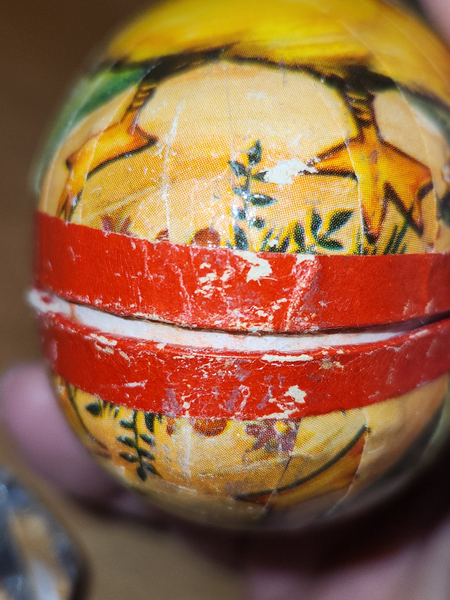 Vintage Easter Egg Candy Box Cardboard or Paper Mache Duck Flowers eg1