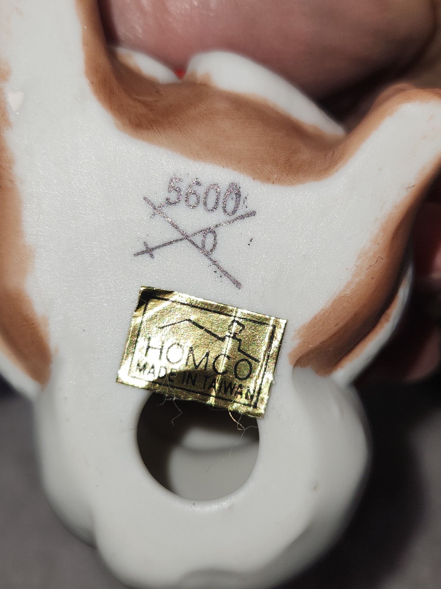 Vintage Homco Ceramic Christmas Bear Family #5600 Made in Taiwan