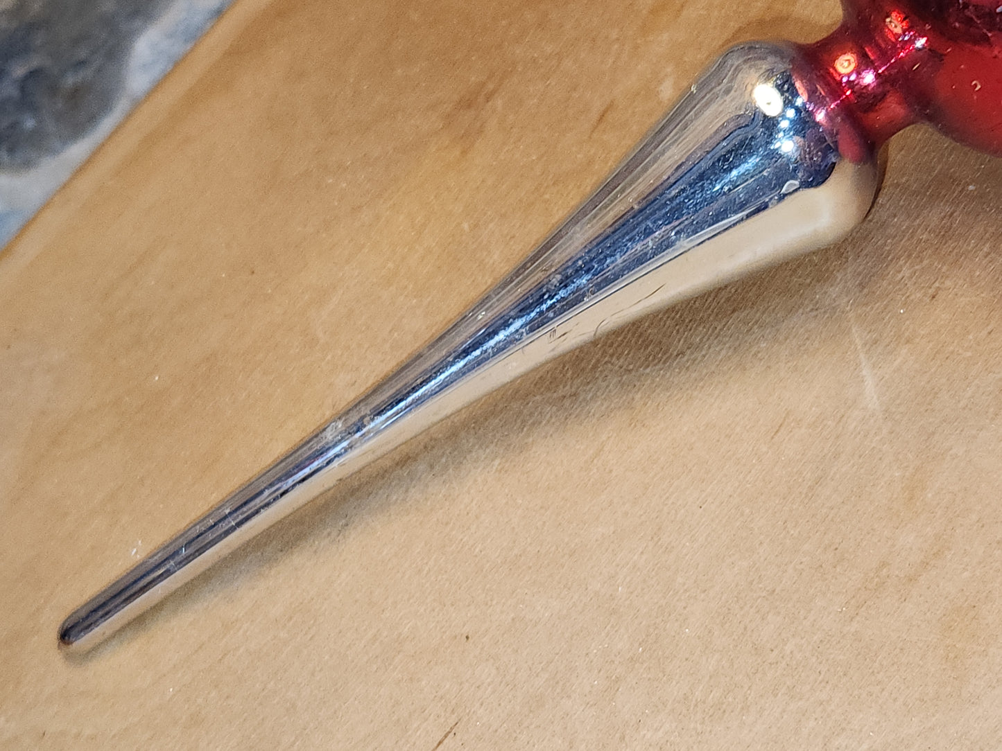 Vintage Mercury Glass Tree Topper NO BOX tt09