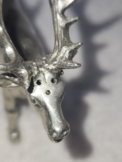 Vagabond Pewter deer salt and pepper set reindeer elk deer sps13