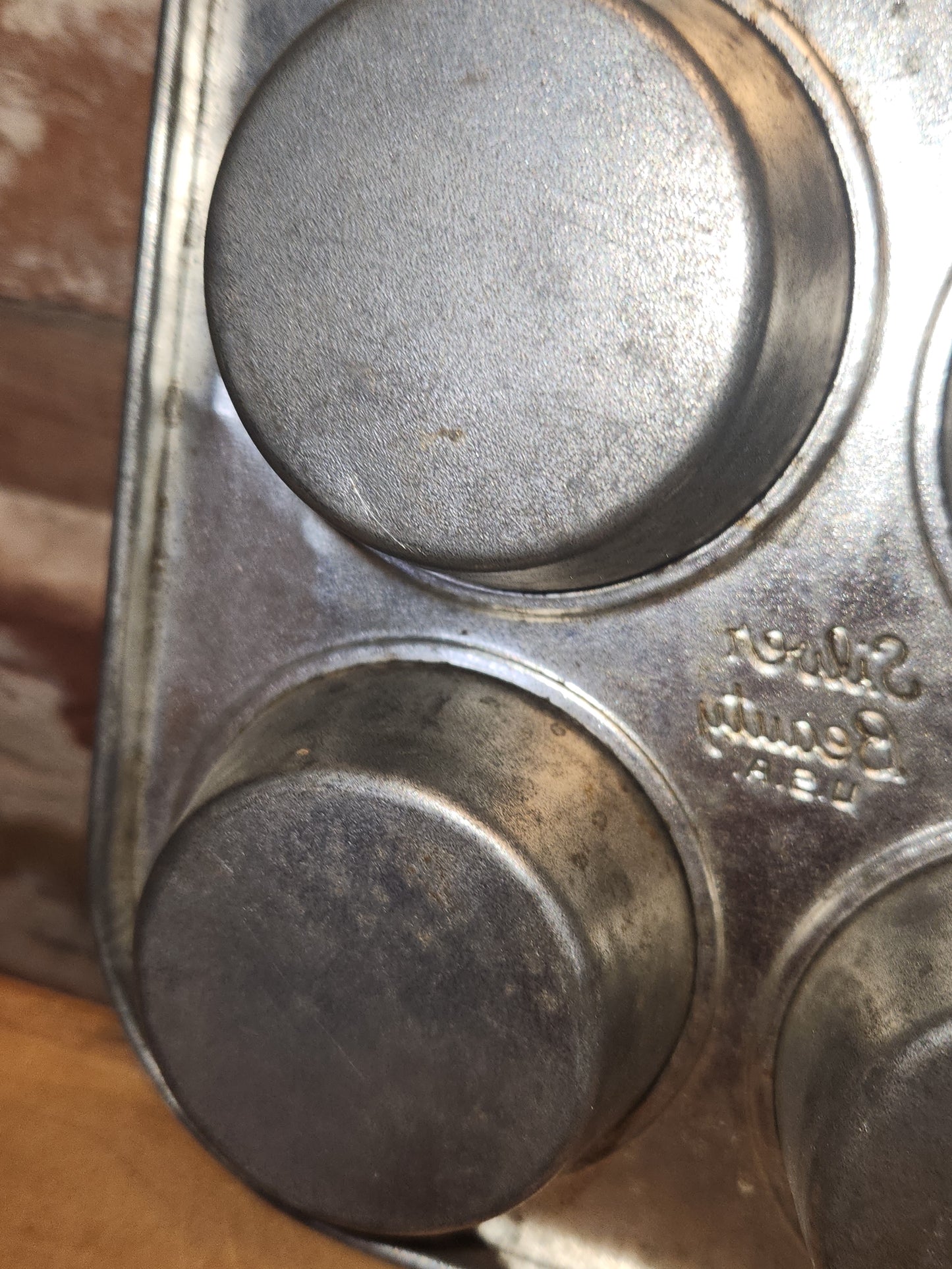 Vintage Silver Beauty Ekcoloy T124-9 9 Cup Muffin Tin kit91