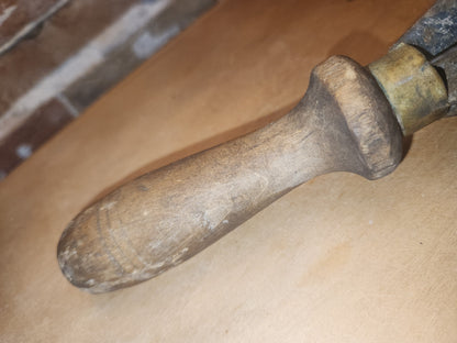 Vintage Wood Handled Hand Chopper Food Mixer Spice Chopper primitive hm4