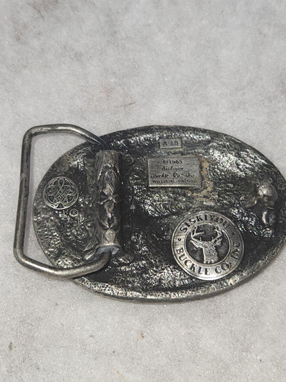 Vintage Siskiyou Pewter Belt Buckle A-15 Eagle American Patriotic 1983 bb6