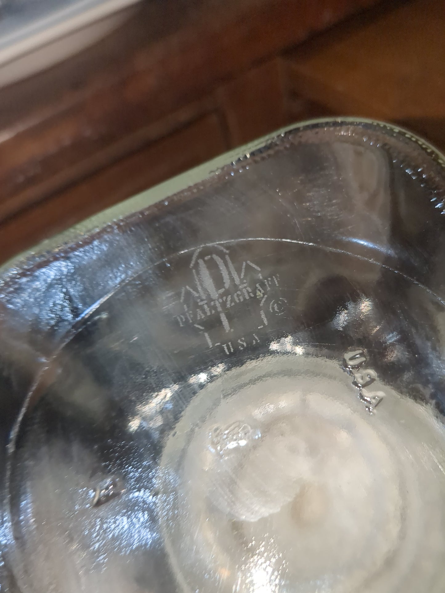 Pfaltzgraff Christmas Heritage Glass Storage Jar Square Canister with Lid USA pfa12