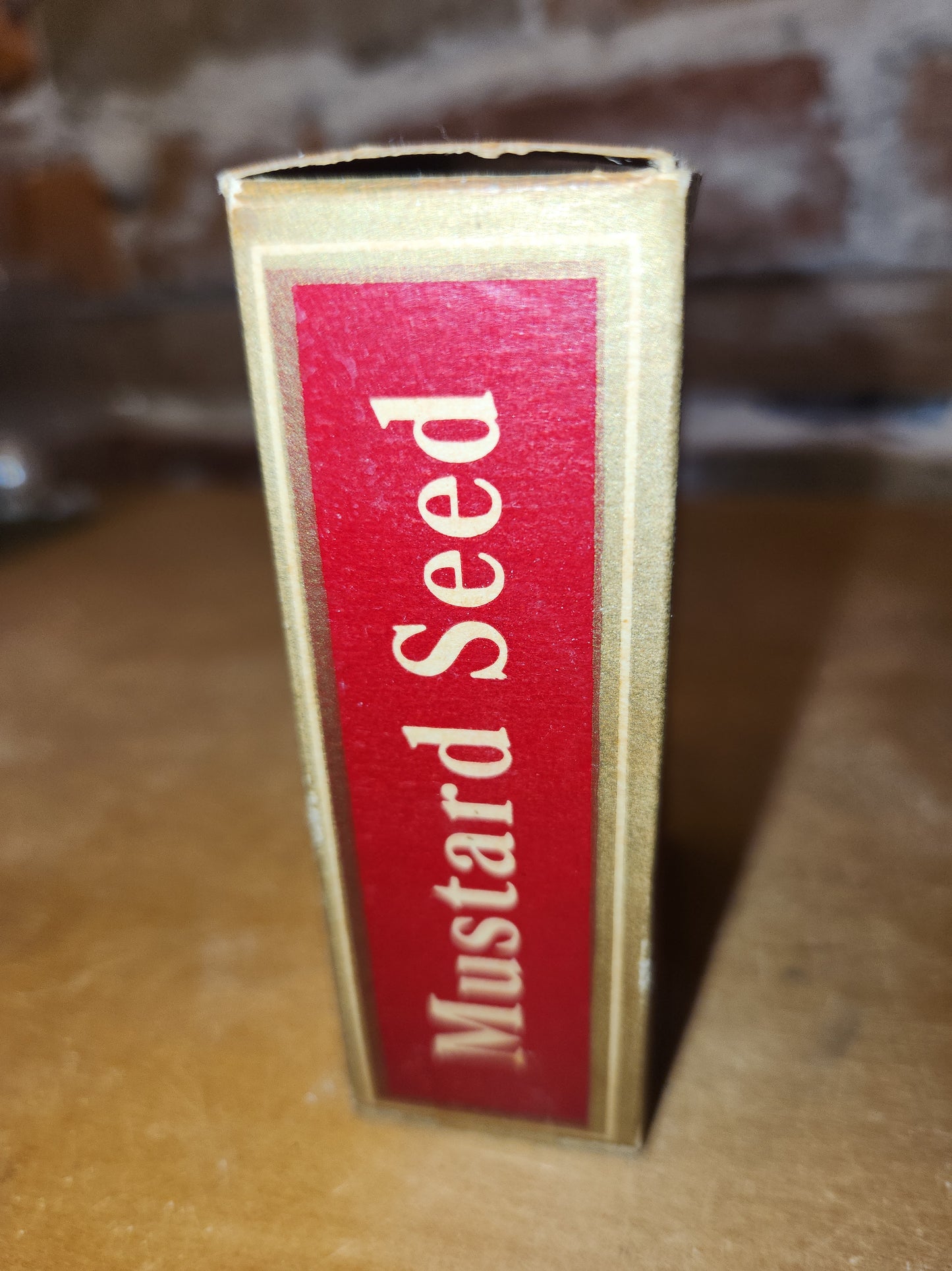 Vintage Schilling Spice Box Mustard Whole Seed Mostly Empty 2 Ounces Schilling Spice & Co. SAN Francisco t671