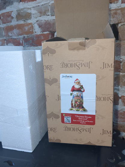 Jim Shore Christmas Dreams Delivered Santa With Sleigh And Reindeer 4055115